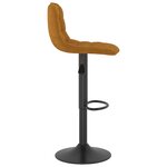 vidaXL Tabourets de bar lot de 2 marron velours