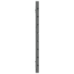 vidaXL Tête de lit murale Gris 141x3x63 cm Bois massif de pin