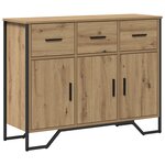 vidaXL Buffet Artisan en chêne 97x32 5x74 5 cm Bois d'ingénierie