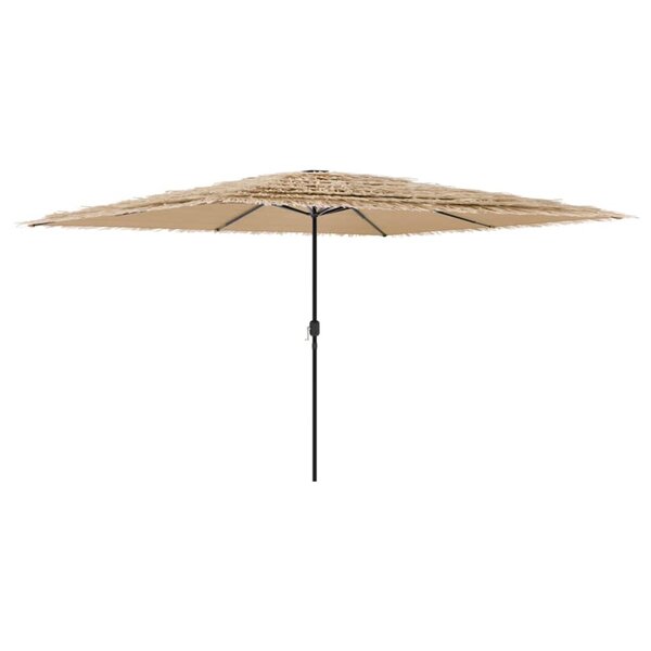 vidaXL Parasol de jardin avec mât en acier marron 388x388x248 cm