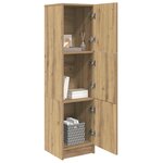 vidaXL Haut Armoire Chêne artisanal 31.5 x 32 x 122.5 cm