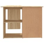 vidaXL Bureau d'angle Chêne sonoma 145x100x76 cm Bois d'ingénierie