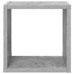 vidaXL Étagères cube murales 4 Pièces Gris béton 26x15x26 cm