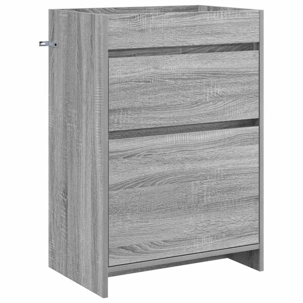 vidaXL Meuble sous lavabo de salle de bain Sonoma gris