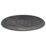vidaXL Dessus de table Noir Ø40x2 5 cm Marbre
