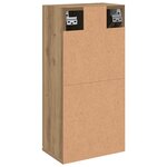 vidaXL Armoire de salle de bain murale chêne artisanal 32x20x67 cm