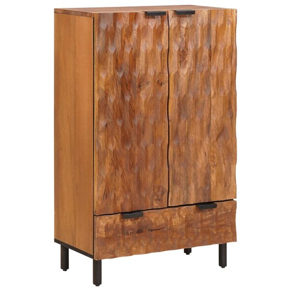 vidaXL Haut Armoire avec tiroir Finition Acacia Brun 60 x 33 x 100 cm