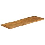 vidaXL Dessus de table 140x40x3 8 cm bord vivant bois massif manguier