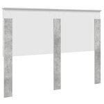 vidaXL Tête de lit Gris béton 150 cm Bois d'ingénierie