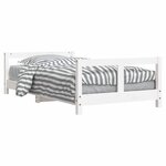 vidaXL Cadre de lit pour enfant blanc 80x160 cm bois de pin massif