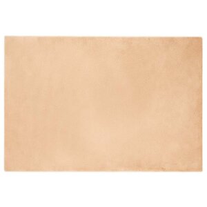 vidaXL Tapis en Fourrure Synthétique de Lapin Taupe 120 x 170 cm