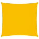 vidaXL Voile de parasol tissu oxford carré 6x6 m jaune