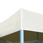 vidaXL Tente de réception pliable escamotable 3x9 m crème