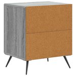 vidaXL Cabinet de chevet Sonoma gris 43 x 34 5 x 50 cm