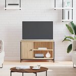 vidaXL Meuble TV Chêne sonoma 80x40x50 cm Bois d'ingénierie