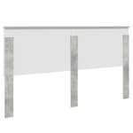 vidaXL Tête de lit Gris béton 180 cm Bois d'ingénierie