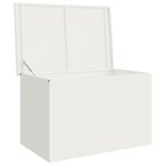 vidaXL Boîte de Rangement Extérieure Blanc 80 x 50.5 x 50 cm