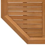 vidaXL Dessus de table 90x90x2 5 cm octogonal bois de teck massif