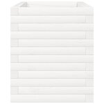 vidaXL Jardinière blanc 70x40x45 5 cm bois de pin massif