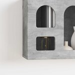 vidaXL Armoire suspendue Gris béton 60 x 20 x 40 cm Bois d'ingénierie