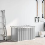 vidaXL Boîte de rangement de jardin Gris 109x67x65 cm