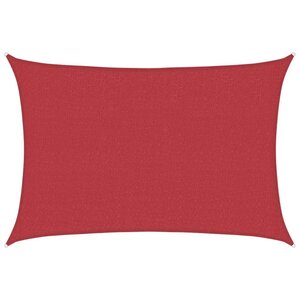 vidaXL Voile d'ombrage 160 g/m² Rouge 3 5x4 5 m PEHD