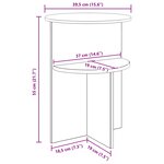 vidaXL Table d'appoint Chêne artisanal Ø 39 5 x 55 cm