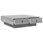 vidaXL Table basse Sonoma gris 90x90x28 cm Bois d'ingénierie