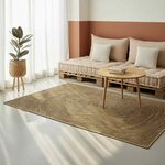 vidaXL Tapis Naturel et Noir 200 x 290 cm Jute