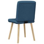 vidaXL Chaises à manger lot de 2 bleu tissu