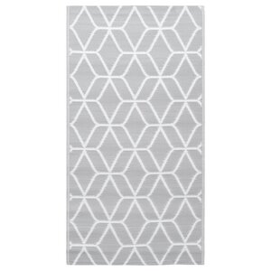 vidaXL Tapis d'extérieur ARAKIL Gris 190x290 cm PP