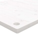 vidaXL Dessus de bureau blanc 100x60x2 5 cm bois massif de pin