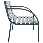 vidaXL Banc de jardin 120 cm Gris Bois