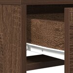 vidaXL Table de Toilette Marron 50 x 41 x 140 cm Bois d'ingénierie