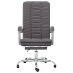 vidaXL Fauteuil inclinable de bureau Gris Similicuir