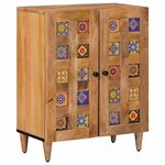 vidaXL Ensemble de mobilier de salle de bain avec tiroir 3 Pièces Naturel
