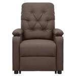 vidaXL Fauteuil de massage Marron Tissu