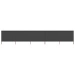 vidaXL Paravent 5 panneaux Tissu 600 x 160 cm Anthracite
