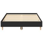 vidaXL Cadre de lit sans matelas noir 140x190 cm bois d'ingénierie