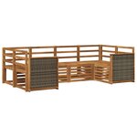 vidaXL Ensemble de canapés d'extérieur 5 pc Naturel