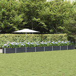 vidaXL Jardinière Anthracite 480 x 50 x 45 cm Acier galvanisé