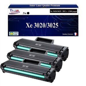 T3AZUR -3x Toners compatibles avec Xerox Phaser 3020   WorkCentre 3025 (106R02773) Noir