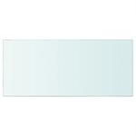 vidaXL Panneaux d'étagère 2 Pièces verre transparent 50x25 cm
