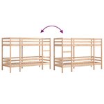 vidaXL Lit superposé sans matelas 80x200 cm bois de pin massif