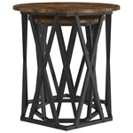 vidaXL Table basse 2 Pièces Chêne fumé Bois d'ingénierie et acier