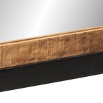 vidaXL Miroir de salle de bain 55x1x60cm verre et bois massif manguier
