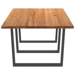 vidaXL Table à manger 280x120x74 cm bois de chêne massif rectangulaire