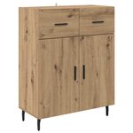 vidaXL Haut Armoire avec tiroir Chêne artisanal 69 5 x 34 x 180 cm