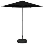 vidaXL Parasol de jardin avec base 230 x 230 cm Polyester
