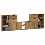 vidaXL Meubles TV 5 Pièces avec rangement ODDA bois de pin massif
